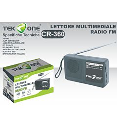 LETTORE MULTIMEDIALE RADIO FM  CR-360Tekone