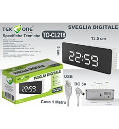 SVEGLIA DIGITALE TO-CL218Tekone