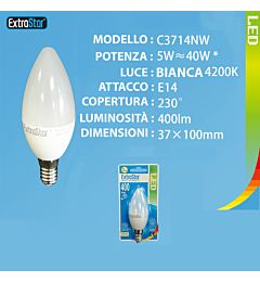LAMPADINA LED E14 5W 400LM 4200KExtrastar