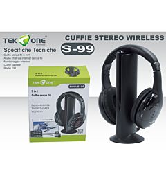 CUFFIE SENZA FILI 5 IN 1 MULTIMEDIALETekone