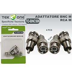 ADATTATORE BNC M RCA M TO-BNC506Tekone