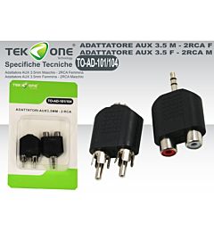 ADATTATORI 2RCA AUXTekone