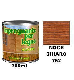IMPREGNANTE ALL ACQUA PER LEGNO   NOCE CHIARO 752Cipir