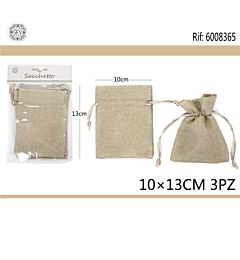 SACCHETTO LINO 10*13 3PCSGev