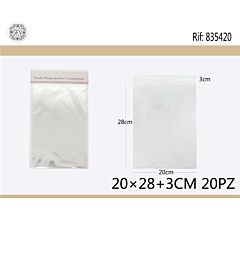 SACCHETTO TRASPARENTI 20*283 OPP 20PCSGev