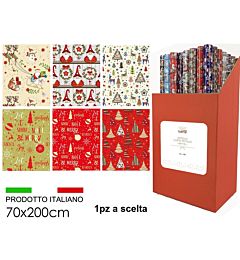ROTOLO CARTA REGALO 70X200 6 ASSHappy Casa