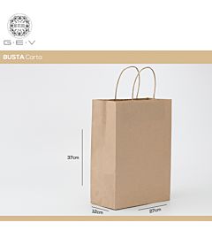 BUSTA CARTA KRAFT AVANA 27X12X37CMGev