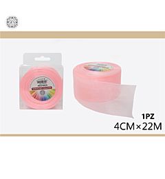 NASTRO ORGANZA 4CMX22MT 007 ROSAGev