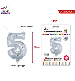 PALLONCINO ALLUMINIO N5 100CMParty Go