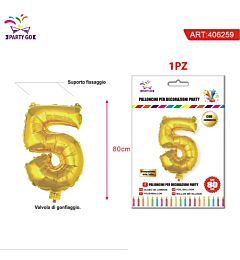 PALLONCINO ALLUMINIO N5 80CMParty Go