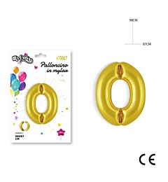 MR.PARTY PALLONCINO MYLAR ORO 0 98X87CMDc