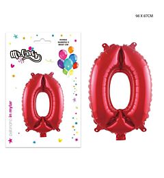 MR.PARTY PALLONCINO MYLAR ROSSO 0 98X87CMDc