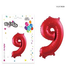 MR.PARTY PALLONCINO MYLAR ROSSO 9 112X78CMDc