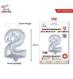 PALLONCINO ALLUMINIO N2 80CMParty Go