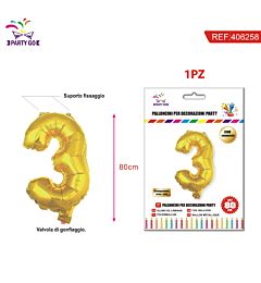 PALLONCINO ALLUMINIO N3 80CMParty Go