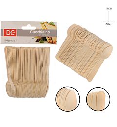 DC CASA CUCCHIAINO LEGNO 11X2CM 50PZDc