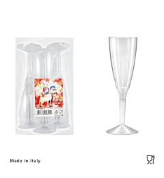 DC CASA FLUTE PLAST. 6PZ TRASPARENTEDc