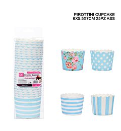 DC CASA PIROTTINI CARTA CUPCAKE 6X5,5X7CM 25PZDc