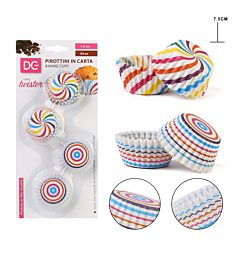 PIROTTINI CARTA CUPCAKE L/GIRANDOLA  7.5CM 80PZDc