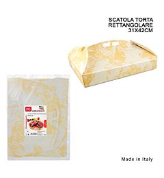 DC CASA SCATOLA TORTA RETTANG. 31X42CMDc
