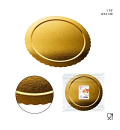 DC CASA SOTTOTORTA ROTONDO ORO 34CMDc