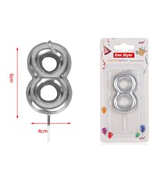 CANDELINA COMPLEANNO 8Emi Style