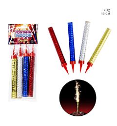 CANDELA FONTANA INDOOR 10CM 4PZ ASS. X INTJupiter