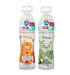 NEO BABY BIBERON VETRO LARGO 240 CAUCIU 84217Neo Baby
