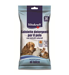 SALVIETTE DETERGENTE PELO 30PZ AL PROFUMO DI TALCOVitakraft