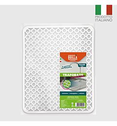 TAPPETO LAVELLO TRAFORATO GRANDE BIANCO