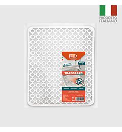TAPPETO LAVELLO TRAFORATO PICCOLO BIANCO