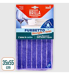 PANNO FURBETTO STOVIGLIE E VETRI 35X55CM