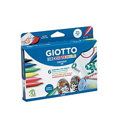 GIOTTO PENNARELLO DECOR TEXTILE SCATOLA  6 COLORIGiotto