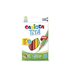 CARIOCA MATITE PASTELLI COLORATE MAXI TITA 12PZCarioca