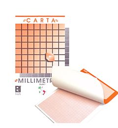 BLOCCO MILLIMETRATO 21X29,7 GR.80 FOGLI 10   10400Cartoleria