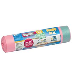 SACCO BELLO BIO 35LT 12PZ ROSA C.24