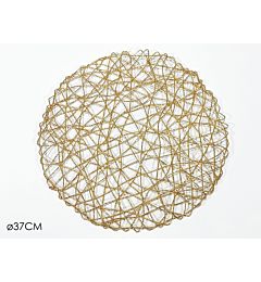 TOVAGLIETTA  37CM INTRECCIATA ORO