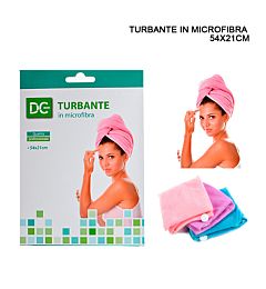 DC CASA TURBANTE MICROFIBRA 54X21CM