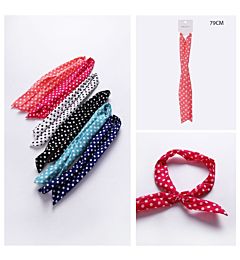 CERCHIETTO ELASTICO CAPELLI FIOCCO 79CM POIS ASS.