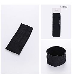 FASCIA CAPELLI 7X20CM NERO