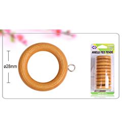 ANELLI PER TENDE IN LEGNO