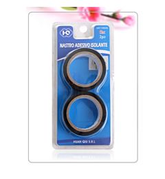 NASTRO ADESIVO ISOLANTE 5M NERO 2PZ