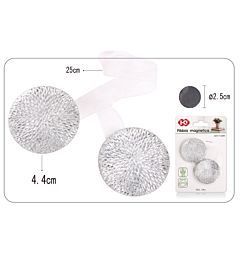 FIBBIE MAGNETICHE PER TENDE BIANCO