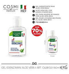 COSMI GEL IGIENIZ. MANI ALOE VERA 80ML
