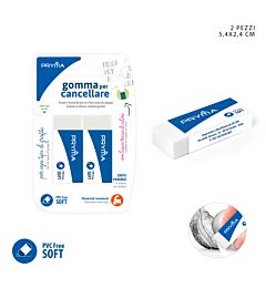 PRYMA GOMMA BIANCA 5.4X2.4X1.1CM 2PZ BL.Pryma