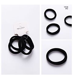 MELISSA ELASTICO CAPELLI 19CM 4PZ NERO