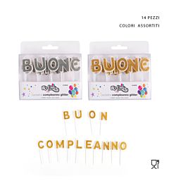 MR.PARTY CANDELINA BUON COMPLEANNO 14PZ