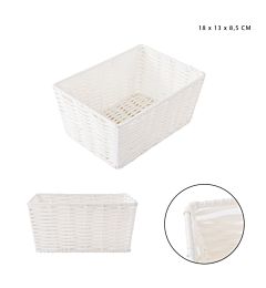DC CASA CESTINO MULTIUSO 18X13X8.5CM BIANCO