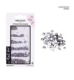 MELISSA STRASS UNGHIE BIANCO 12.39G ASS.