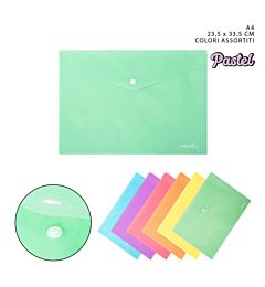 PRYMA L/PASTEL BUSTA C/BOTTONE A4Pryma